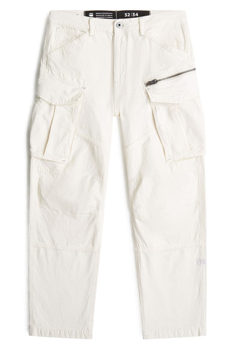 Rovic Zip 3D Loose Cargo Pants, Alternate, color, ECRU MOM WASHES
