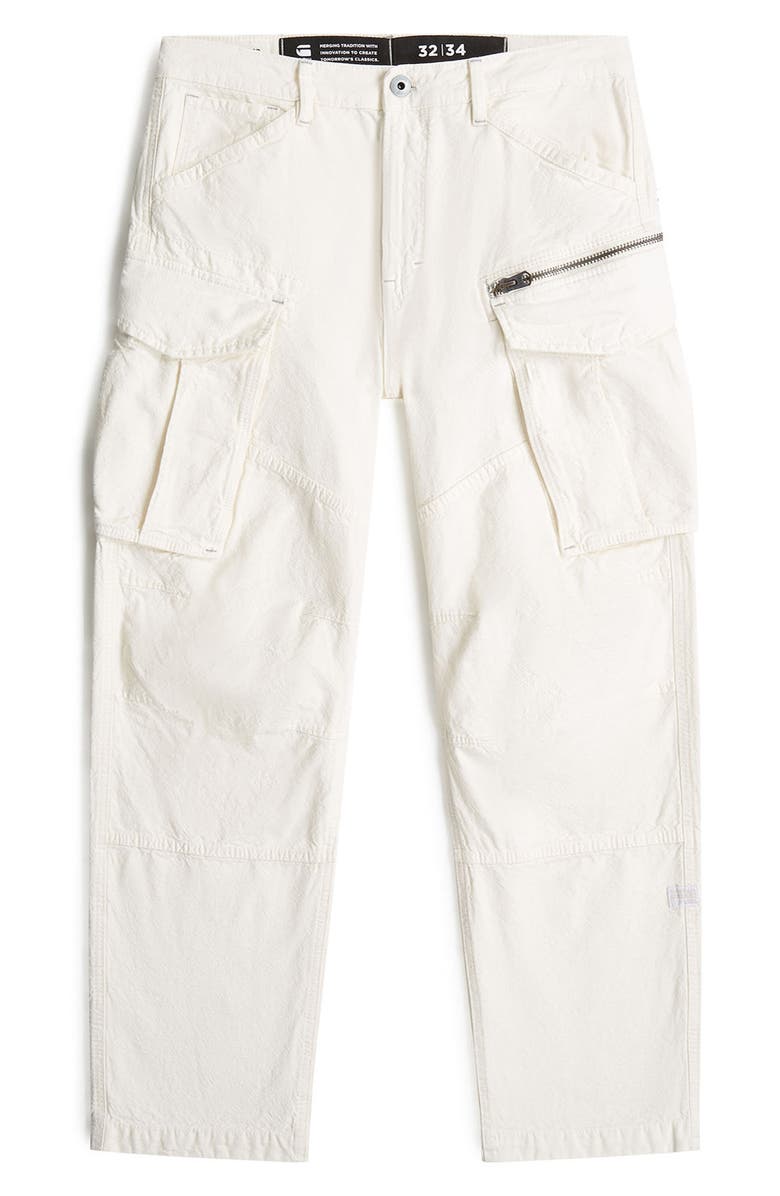 G-STAR Rovic Zip 3D Loose Cargo Pants, Alternate, color, Ecru Mom Washes