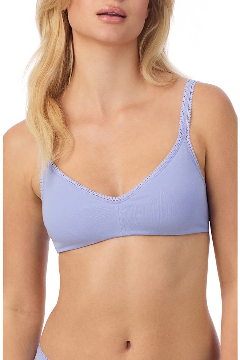 Stretch Cotton Bralette, Main, color, THISTLE