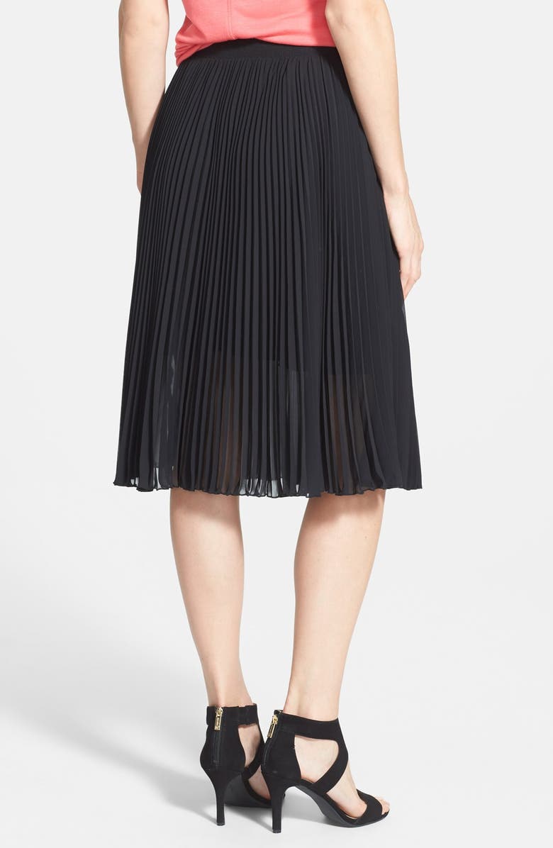 Vince Camuto Pleat Midi Skirt, Alternate, color,
