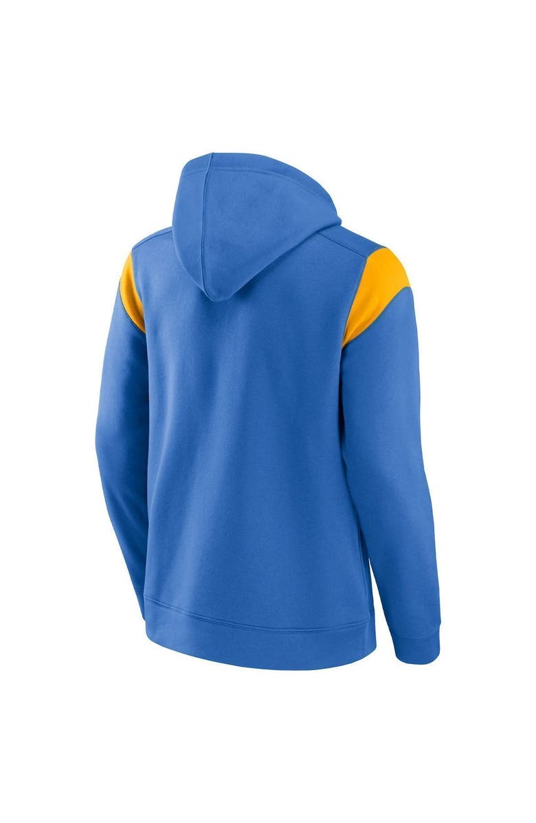FANATICS Men's Fanatics Branded Powder Blue Los Angeles Chargers Call The Shot Pullover Hoodie, Alternate, color, 