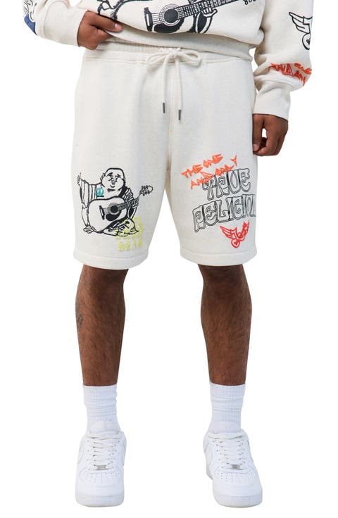 Sketched Logo Fleece Sweat Shorts