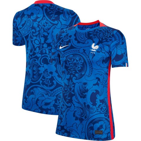Women's Nike Blue France Women's National Team 2022/23 Home Replica Blank Jersey