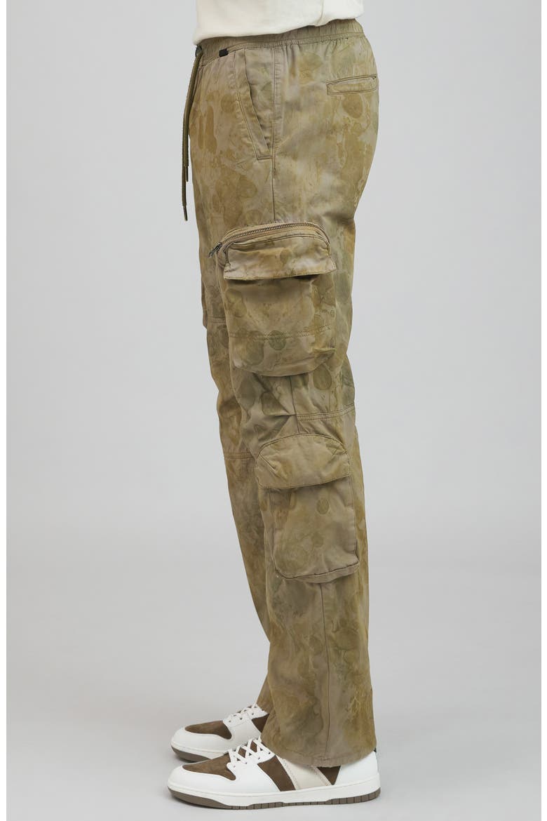Florance Spatter Print Cargo Pants, Alternate, color, KHAKI