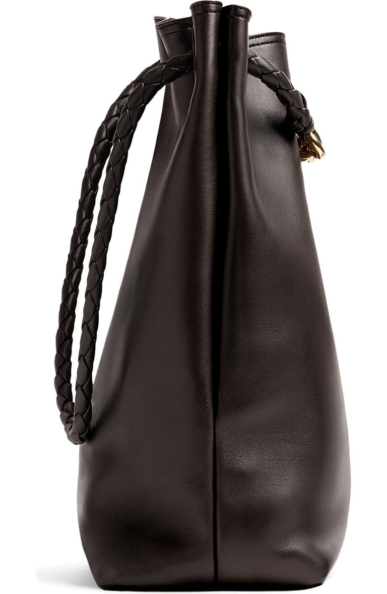 Bottega Veneta Andiamo Leather Bucket Bag, Alternate, color, 2190 Fondant-M Brass