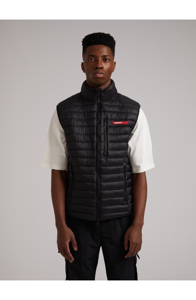 JACK1T Satell1Te High Neck Sleeveless Gilet, Main, color, Black