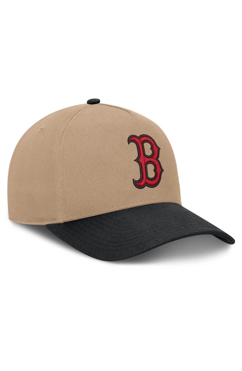 Nike Men's Nike  Khaki/Black Boston Red Sox Rise A-Frame Adjustable Hat, Alternate, color, Khaki