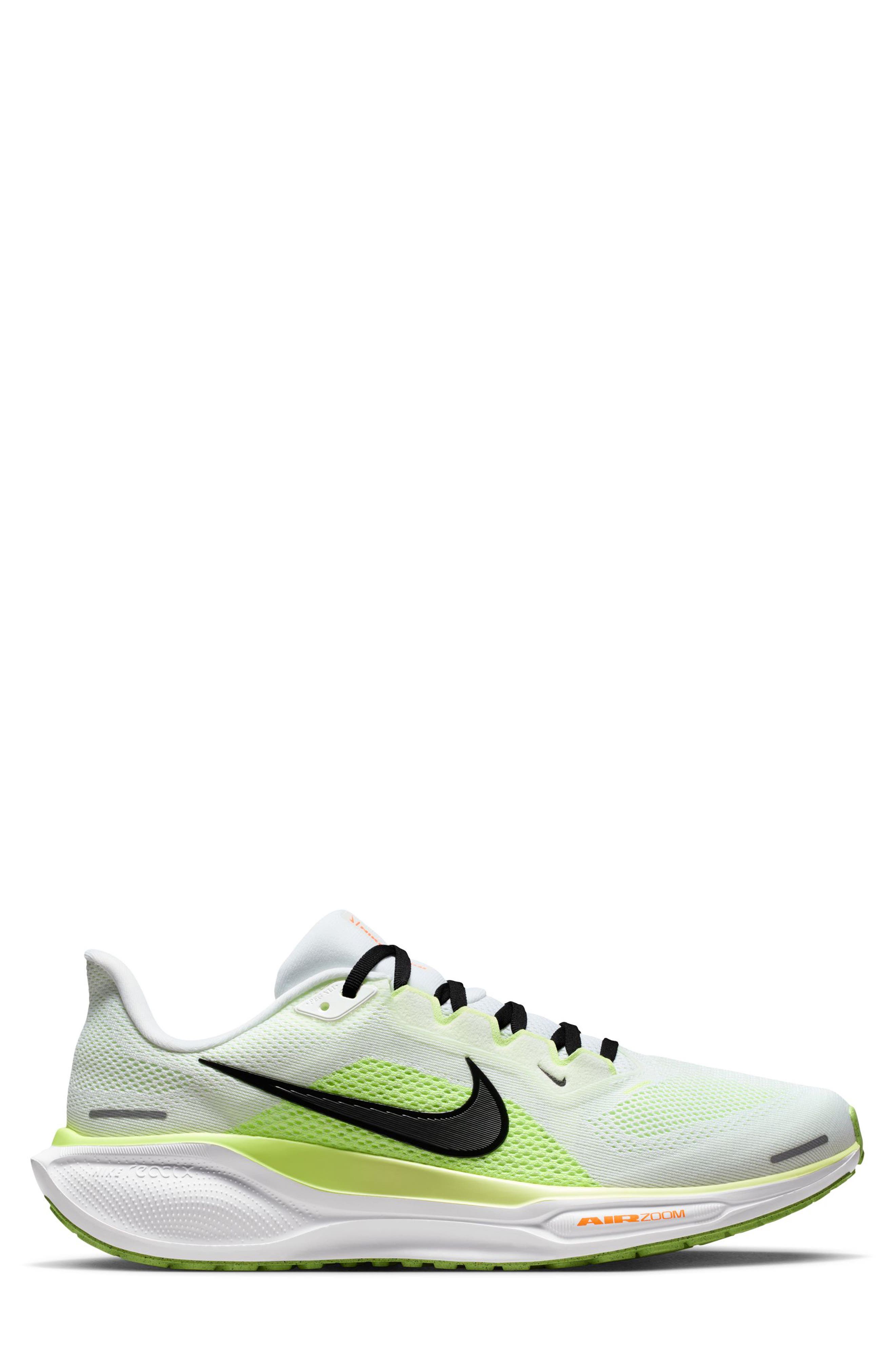 Nike Air Zoom Pegasus 41 Running Shoe, Alternate, color, White/ Black/ Lime
