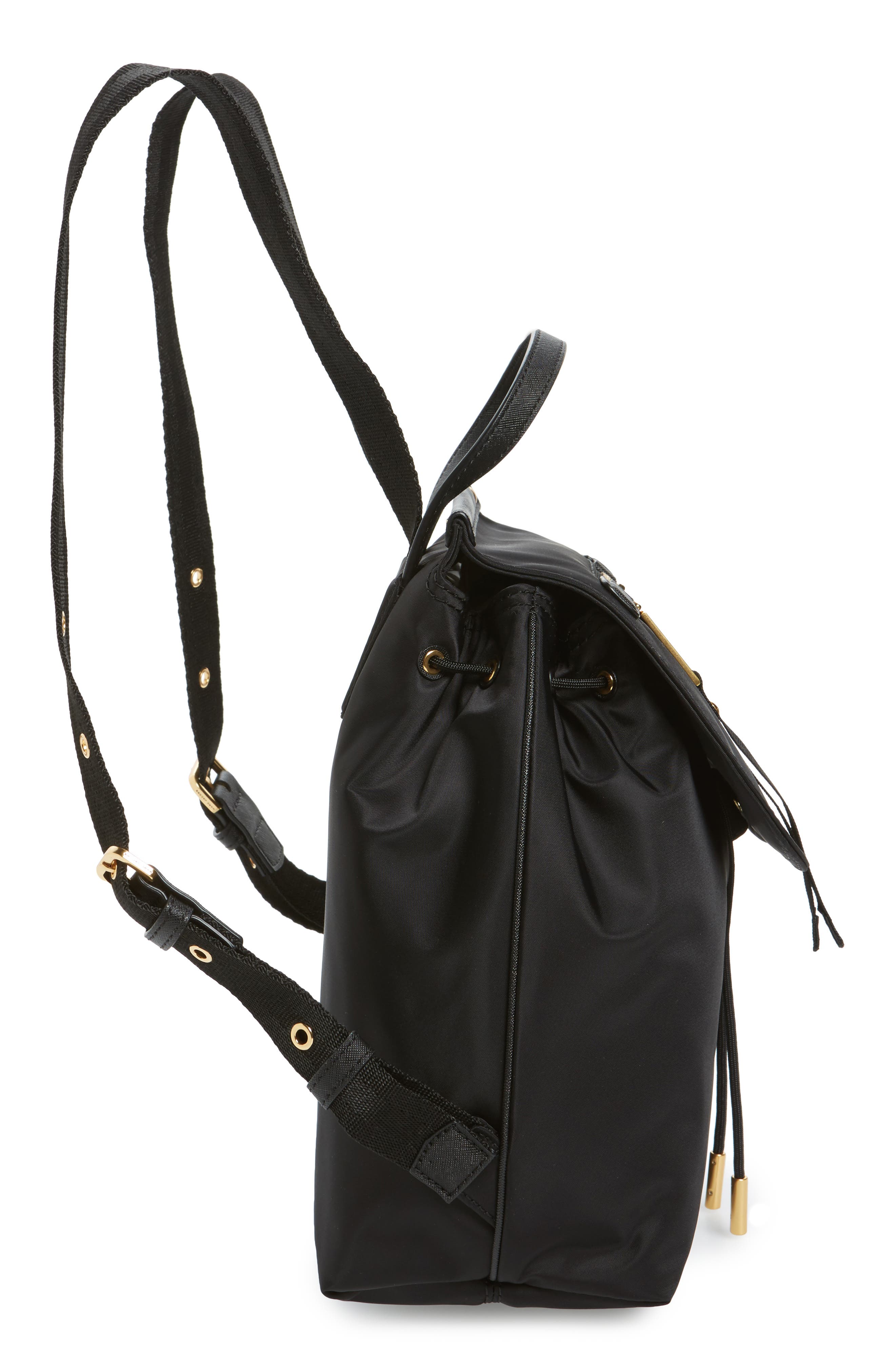 Trooper Nylon Backpack, Alternate, color, BLACK