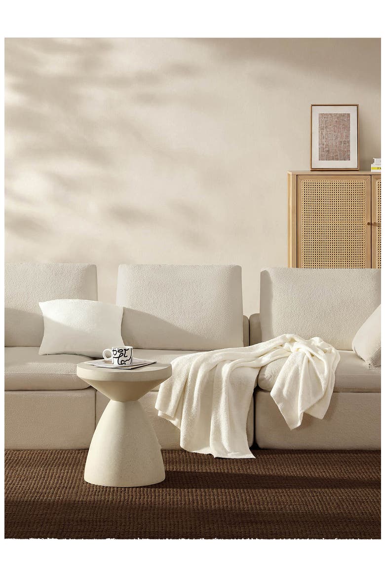Cloud Silque Throw, Alternate, color, WHITE