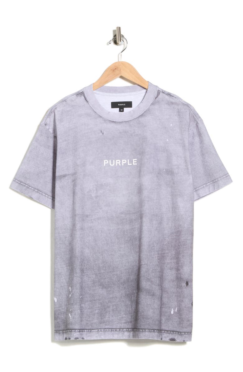 PURPLE BRAND Logo Textured Jersey T-shirt, Alternate, color,