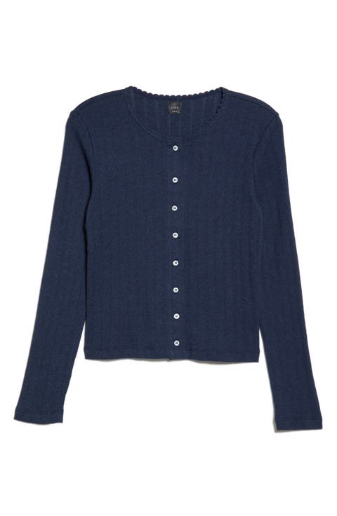 Classic Pointelle Cardigan