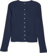 LESET Classic Pointelle Cardigan