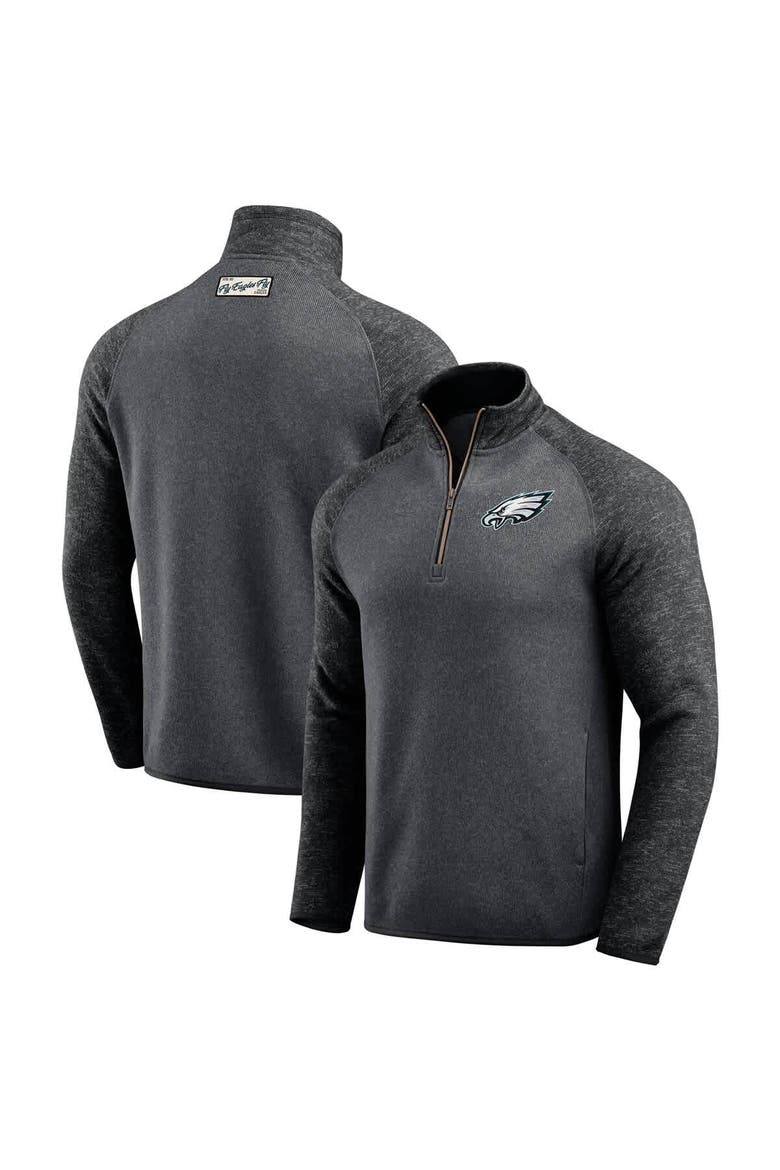 Men's Darius Rucker Collection by Fanatics Black Philadelphia Eagles Tonal Quarter-Zip Jacket, Main, color, Black