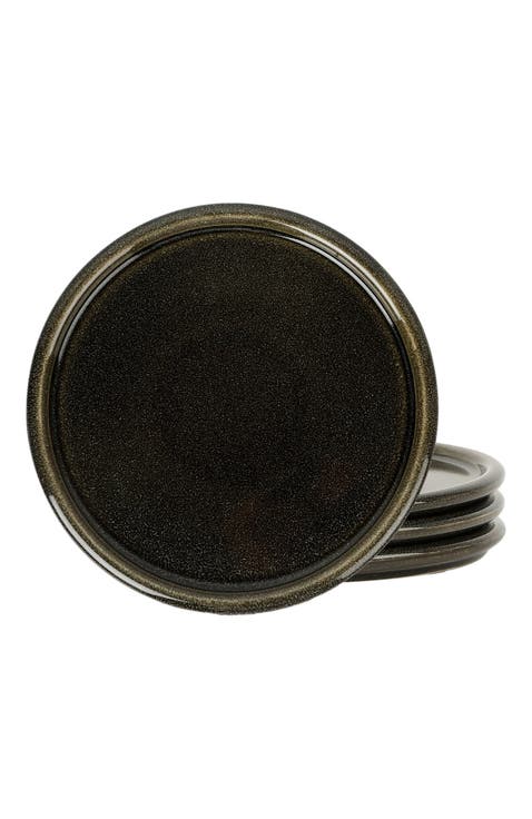 Eden Stoneware 4-Piece Salad Plate Set