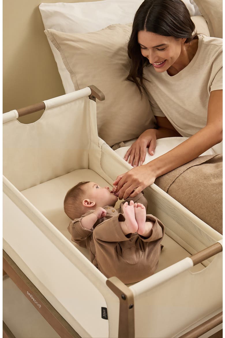 The SnüzPod5 Bedside Bassinet, Alternate, color, WALNUT