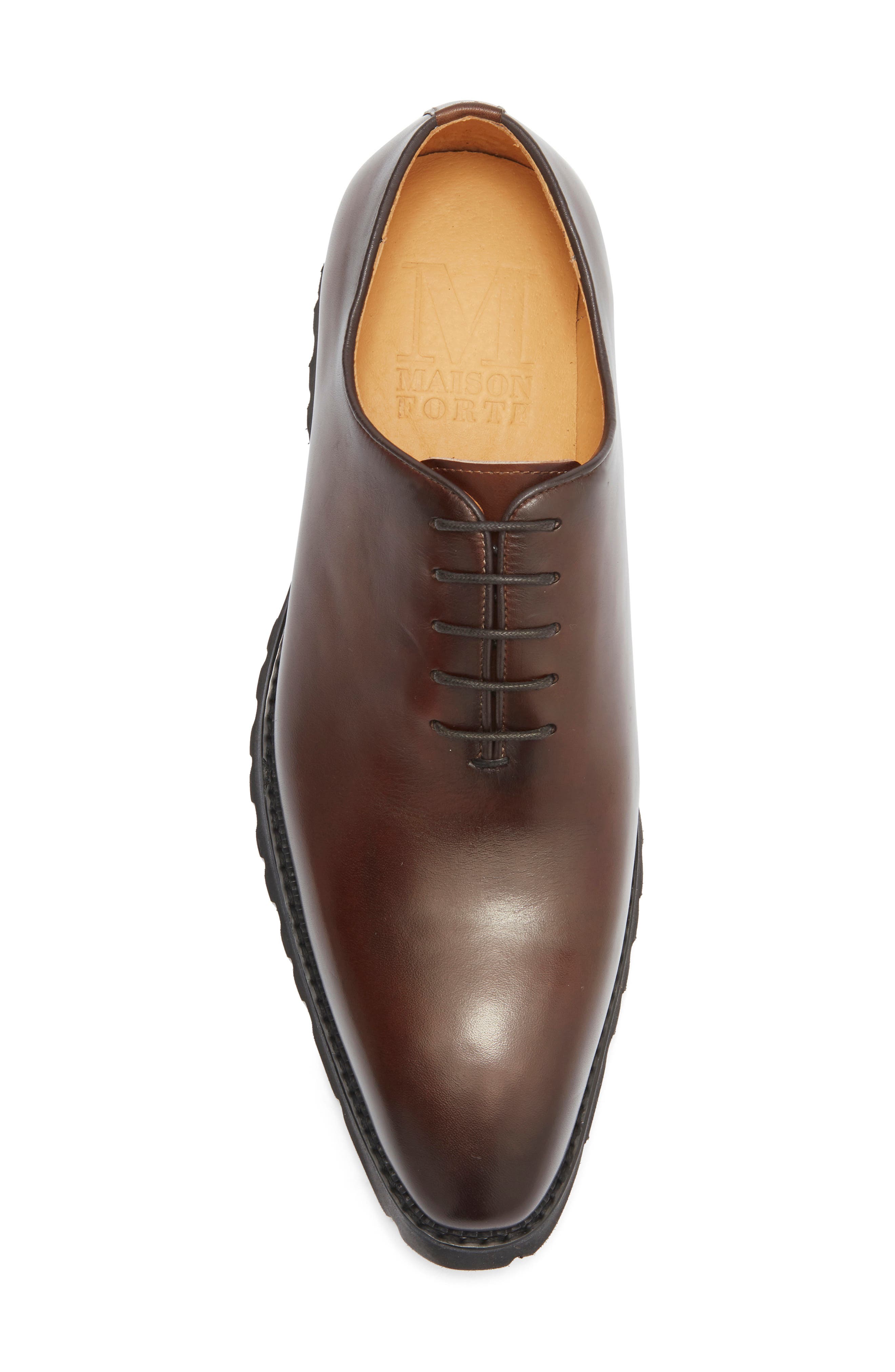 Maison Forte Presidio Wholecut Leather Oxford, Alternate, color, Chestnut
