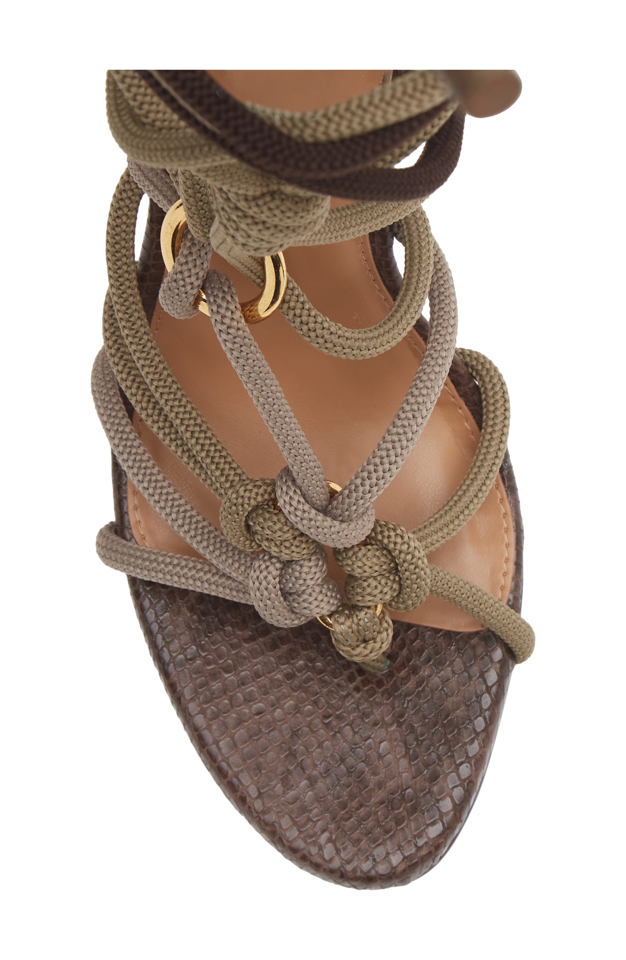 Catnyss Strappy Sandal, Alternate, color, OLIVE
