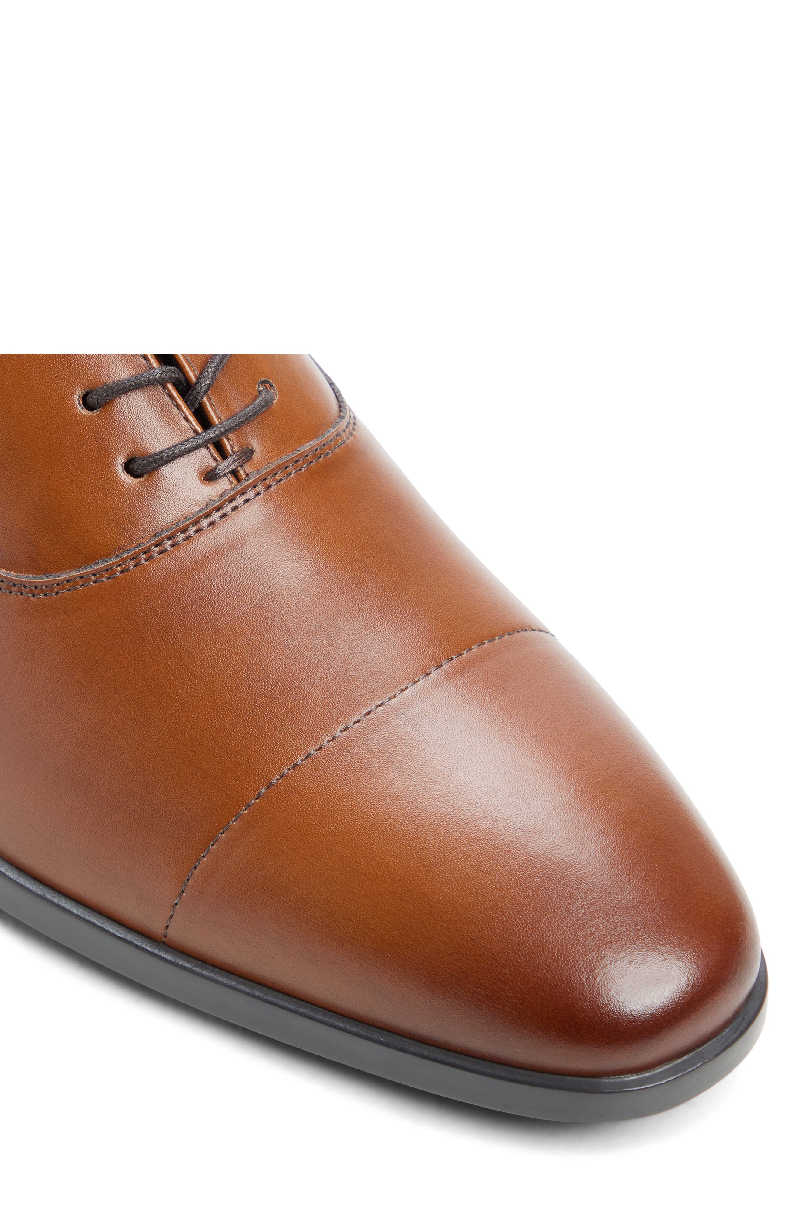 Alton Leather Cap Toe Oxford, Alternate, color, COGNAC