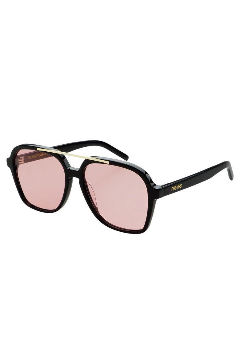 Spencer Aviator Sunglasses, Alternate, color, Rose