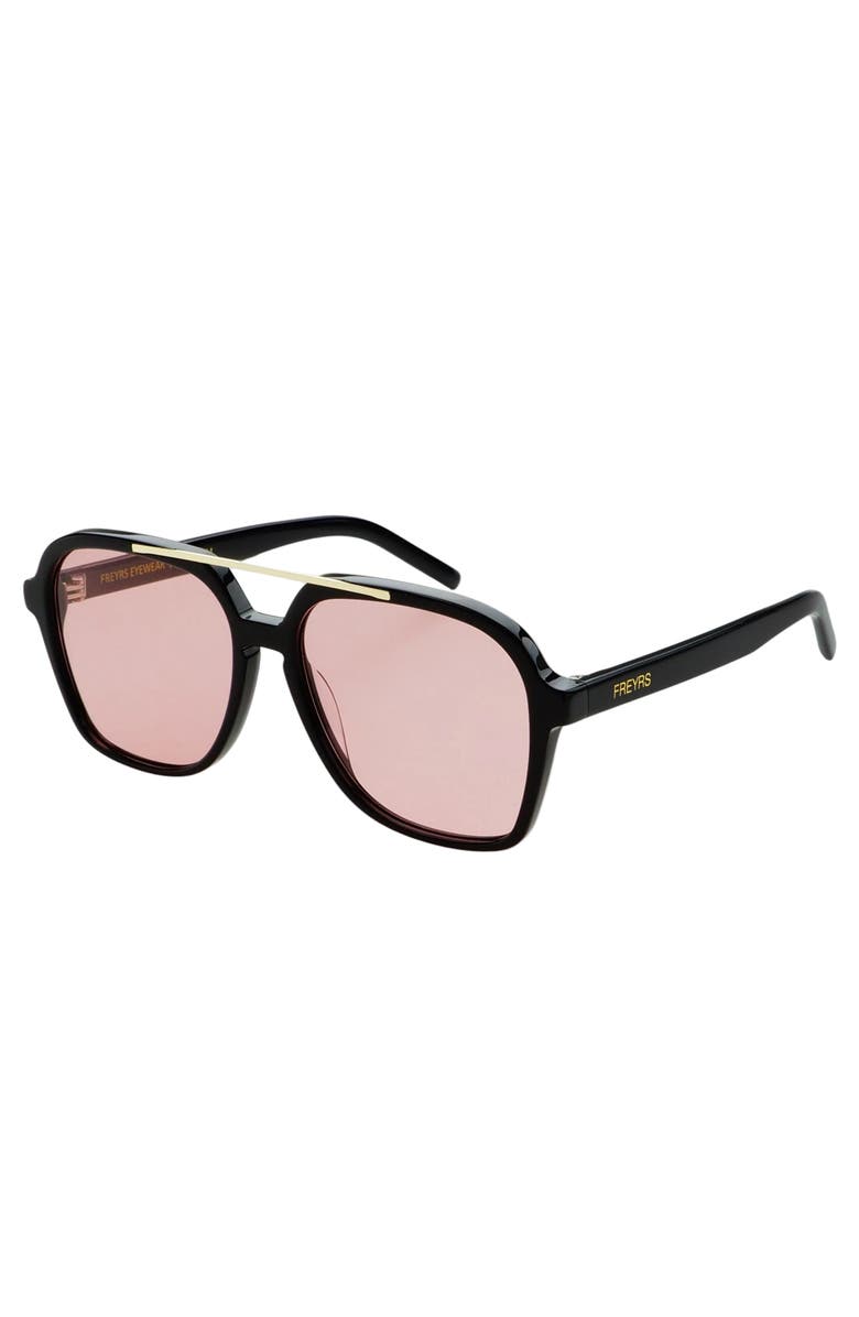 FREYRS Eyewear Spencer Aviator Sunglasses, Alternate, color, Rose