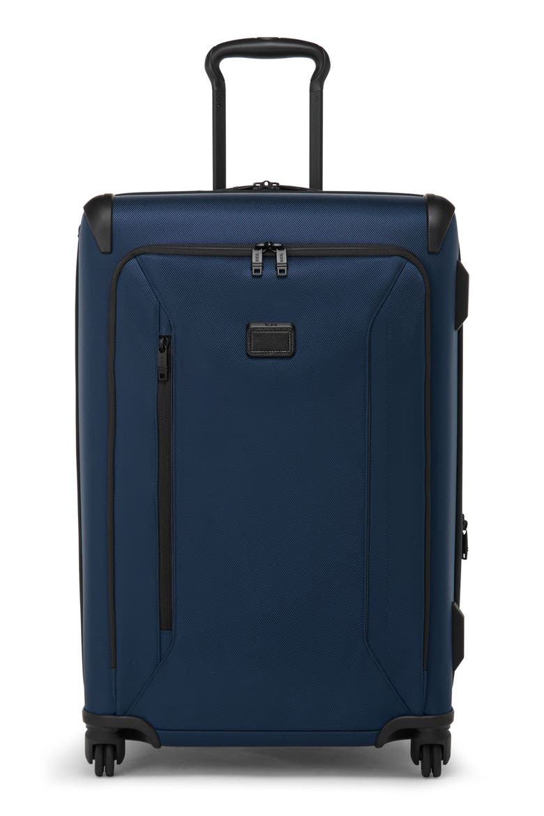 Aerotour Medium Front Pocket Expandable Checked Luggage, Main, color, NAVY