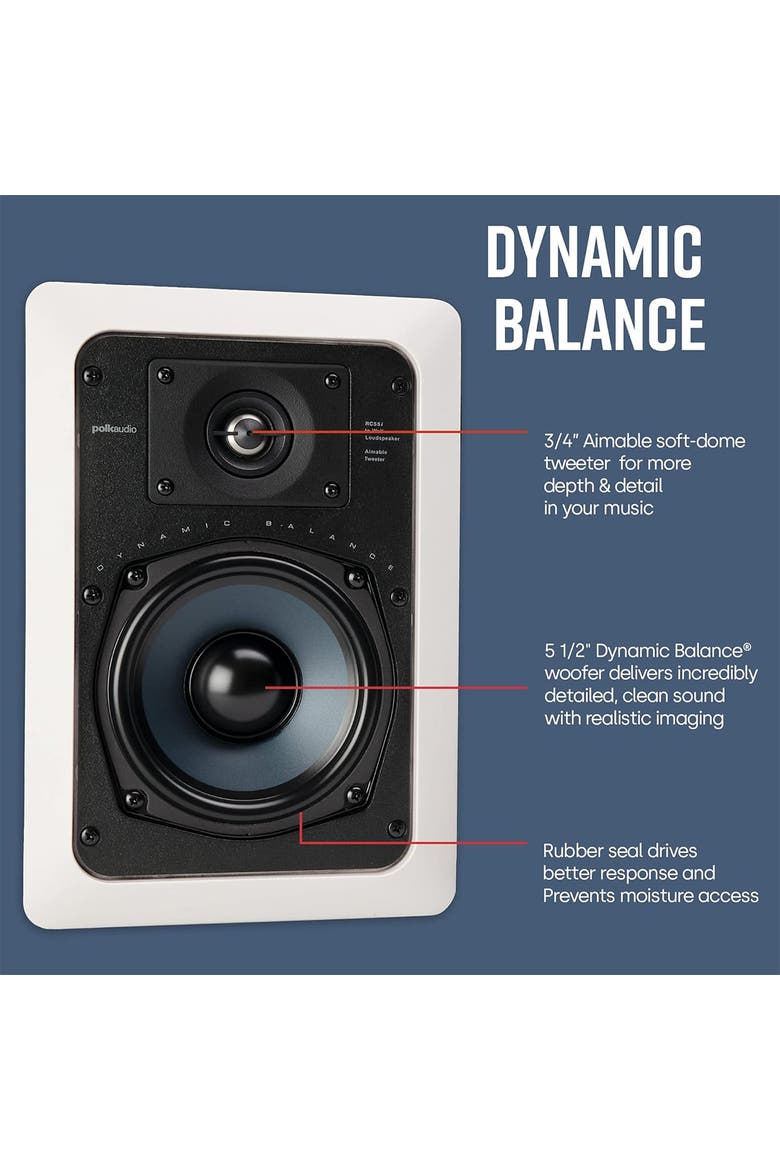 RC55i In-Wall Speakers - Pair, Alternate, color, White