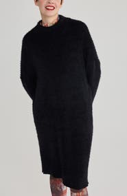 LUUKAA Capucine Shaggy Knit Dress