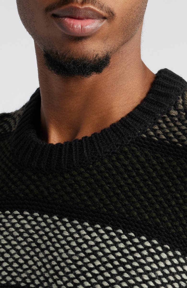 Obey Benjamin Stripe Crewneck Sweater, Alternate, color,