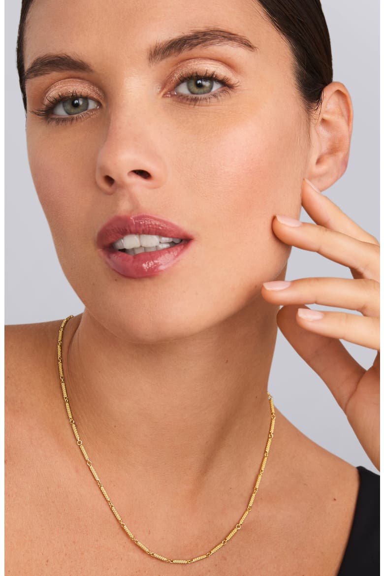 Signature Caviar Station Necklace, Alternate, color, GOLD