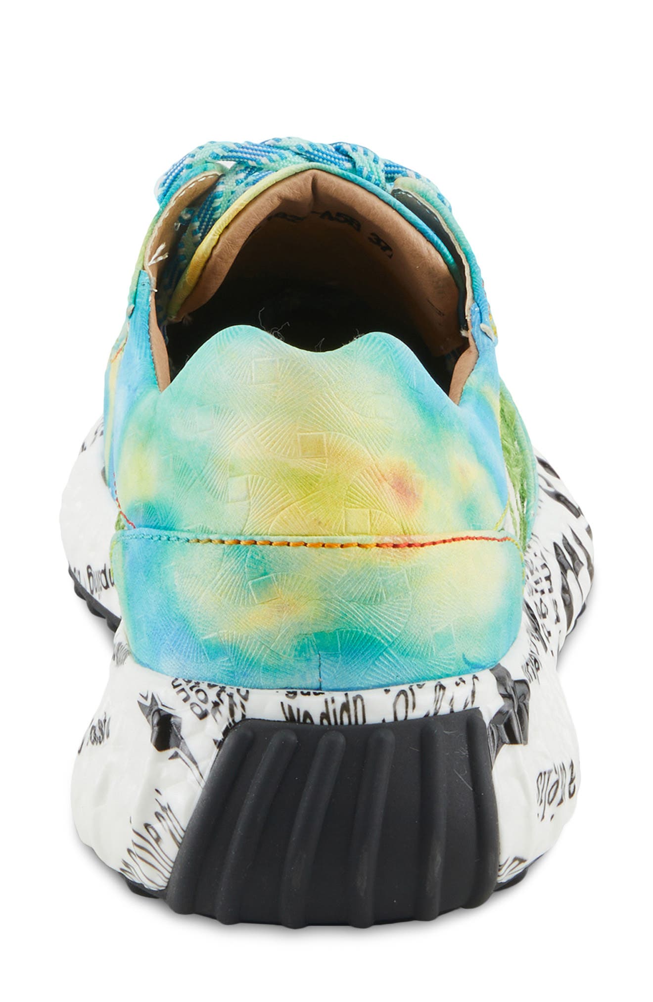 L'Artiste by Spring Step Emelie Platform Sneaker, Alternate, color, Turquoise Multi