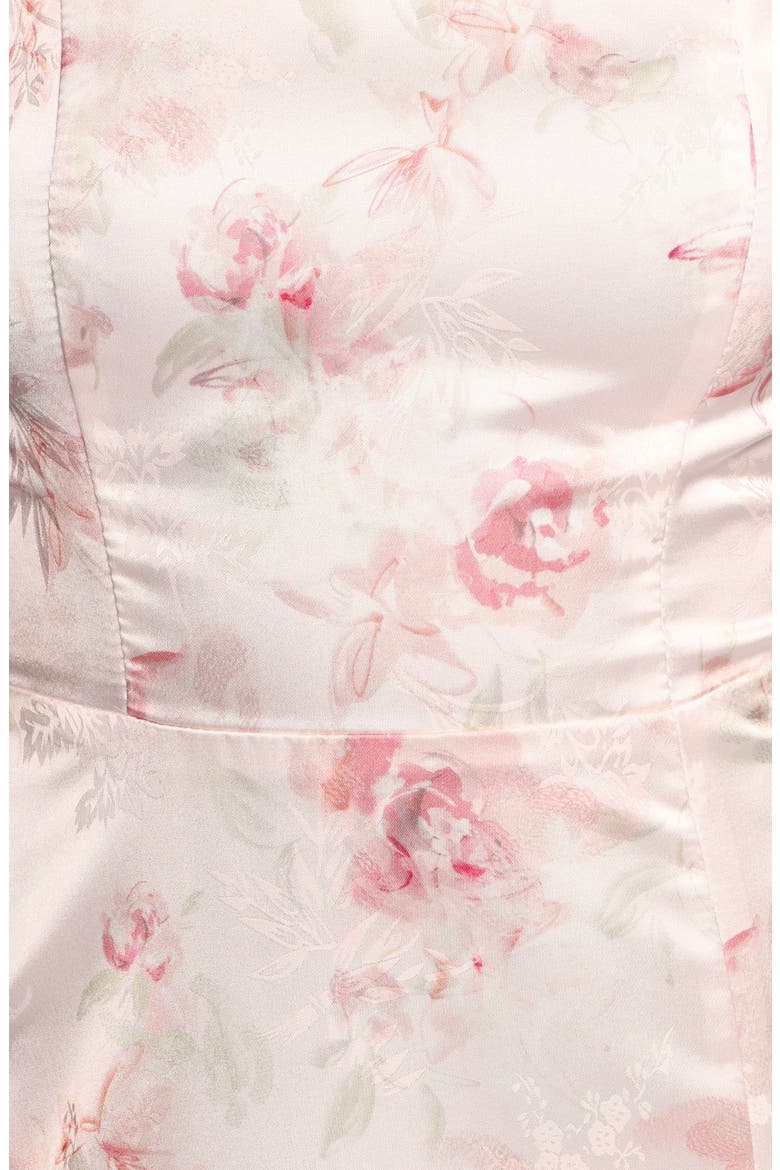 Zane Floral Tie Strap Dress, Alternate, color, PINK FLORAL