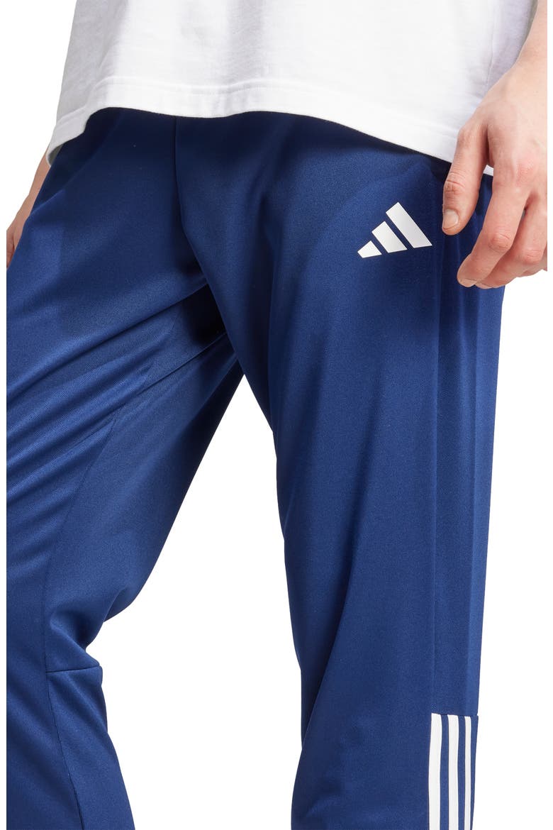 Sereno 3-Stripes AEROREADY Slim Pants, Alternate, color, DKBLUE/WHI