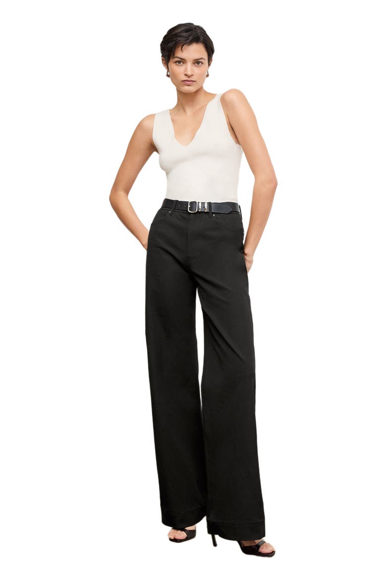 Milo Wide-Leg Jean, Alternate, color, Black
