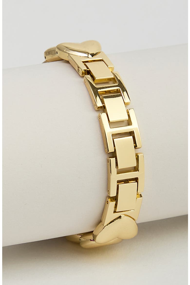 Heart Chain Apple Watch® Watchband, Alternate, color, GOLD