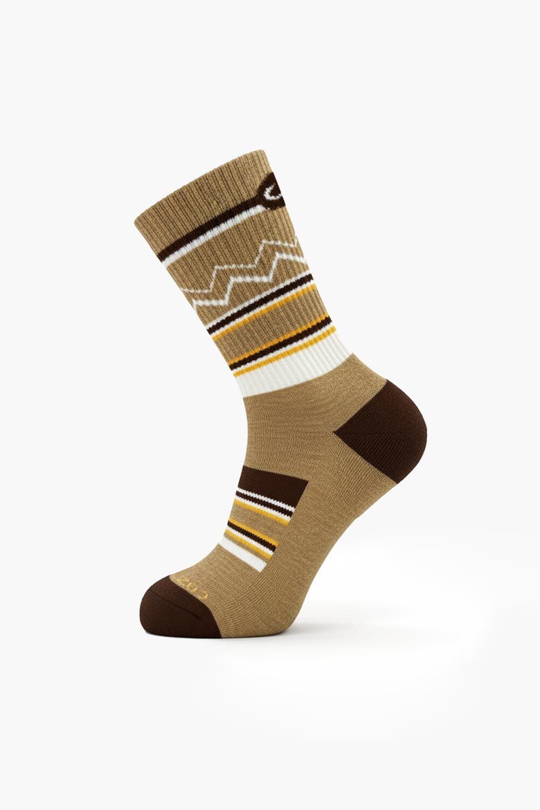 PerformaWool Midcrew All-season Hike Socks, Alternate, color, Toffee Brown