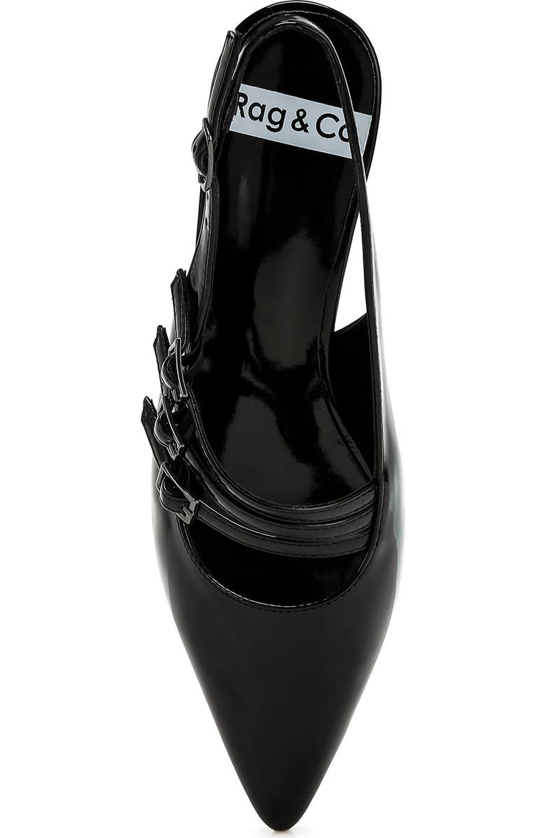 Rag & Co Kanebei Slingback Pump, Alternate, color, Black