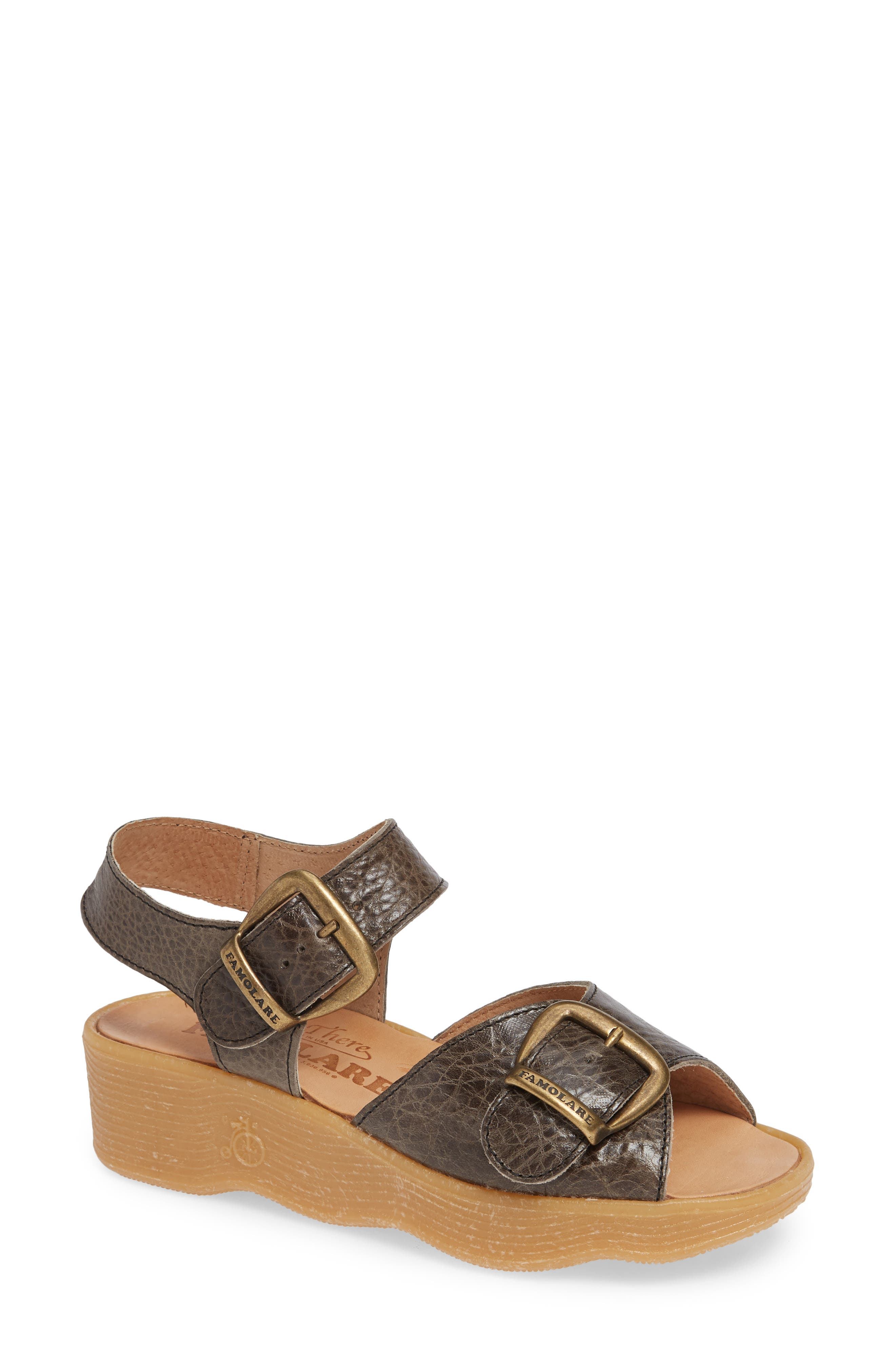 Famolare Double Play Platform Sandal, Main, color, 