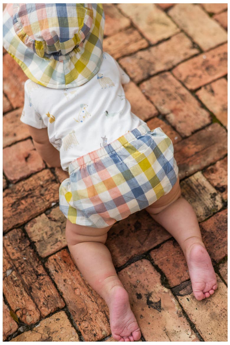 Check Organic Cotton Bloomers, Alternate, color, PICNIC