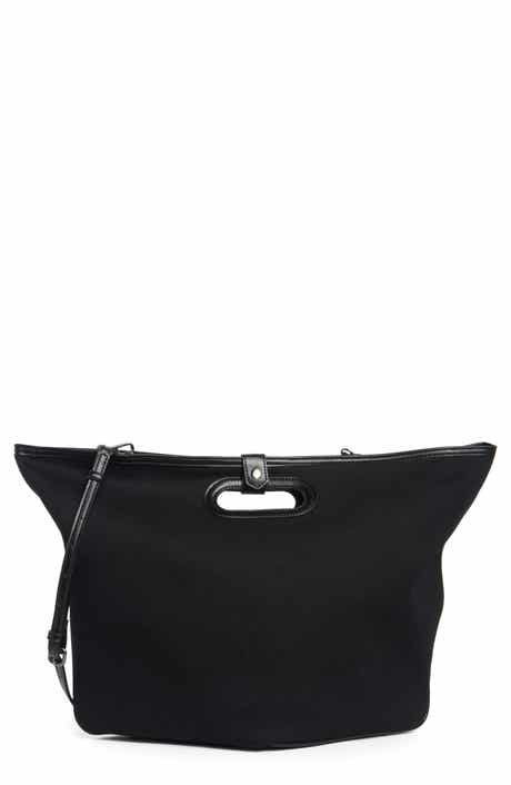 BCBG Canvas Water Repellent Tote Bag with Pouch