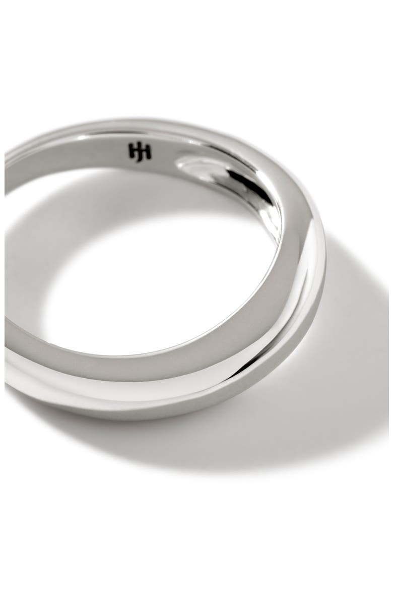 Surf Sterling Silver Band Ring, Alternate, color, SILVER