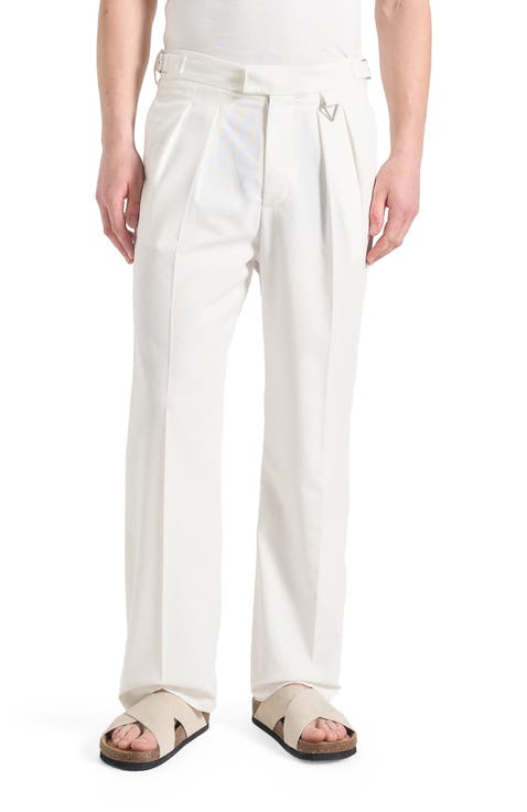 Pierre Relaxed Fit Linen Pleated Trousers