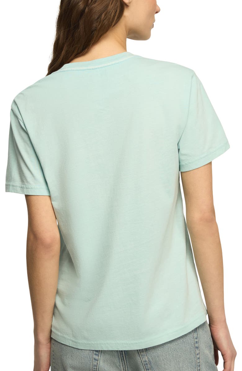 Lucky Brand Embellished Boyfriend Boyfriend T-Shirt, Alternate, color, Aqua Blue