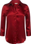 L
AGENCE Dani Silk Charmeuse Blouse