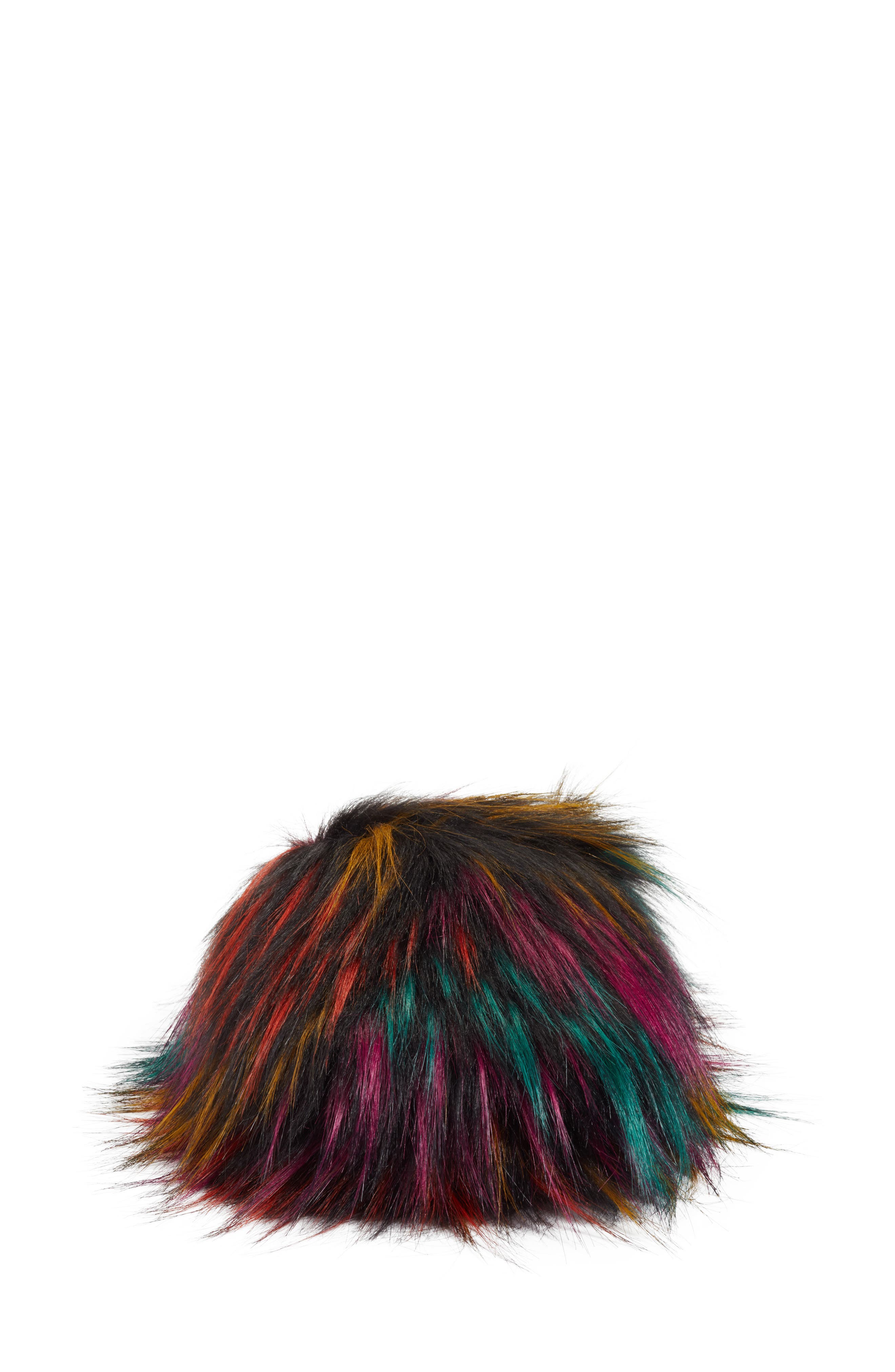 Steve Madden Fuzzy Faux Fur Slipper, Alternate, color, 