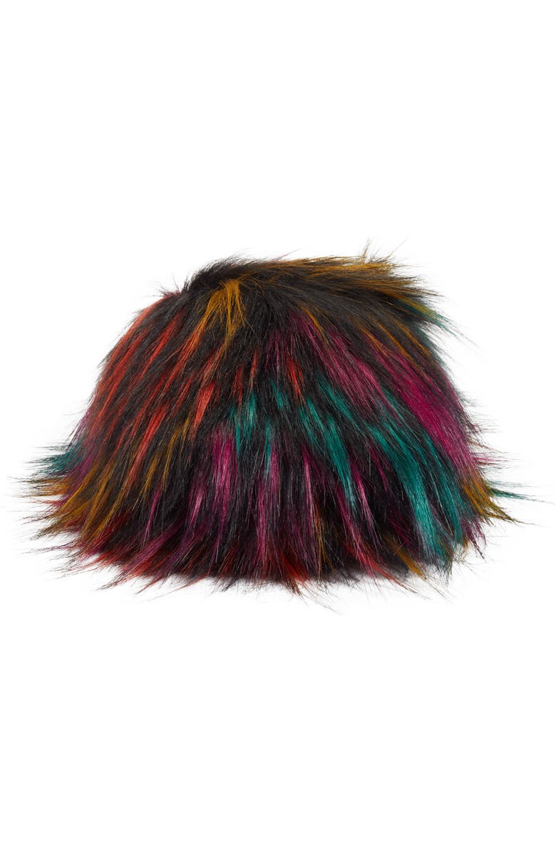 Steve Madden Fuzzy Faux Fur Slipper, Alternate, color,