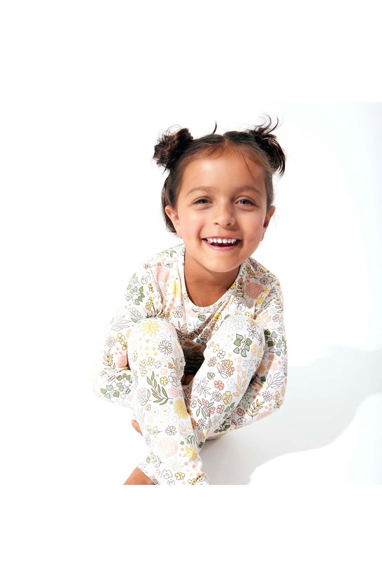 Bellabu Bear Kids' Fall Floral Set of 2 Piece Pajamas, Alternate, color, 