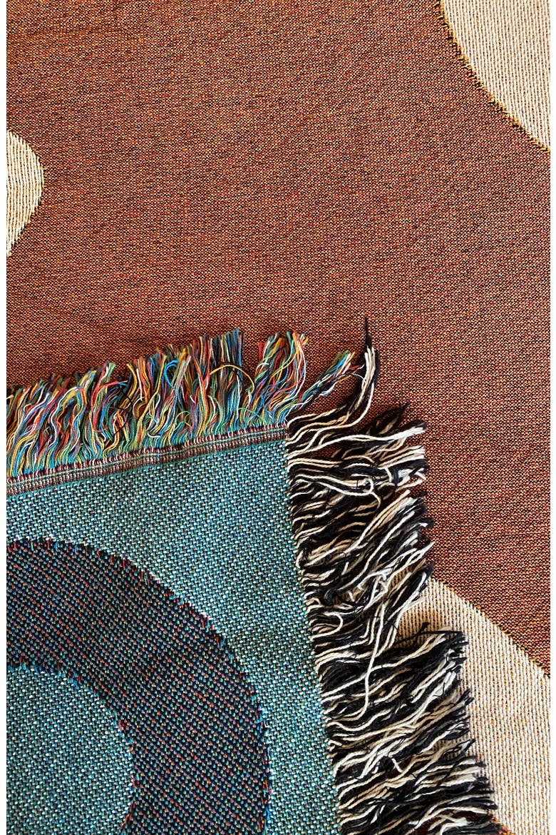 Fiesta Throw Blanket, Alternate, color, MOCHA