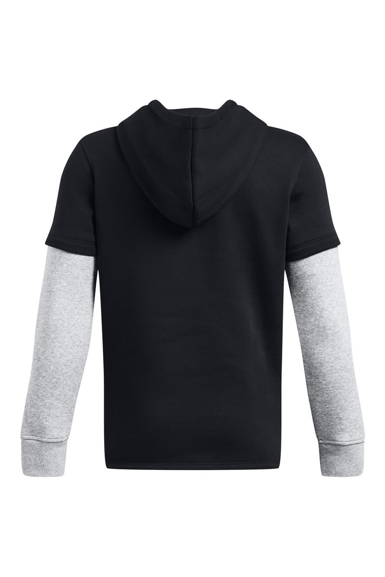 Kids' Icon Fleece Hoodie, Alternate, color, BLACK