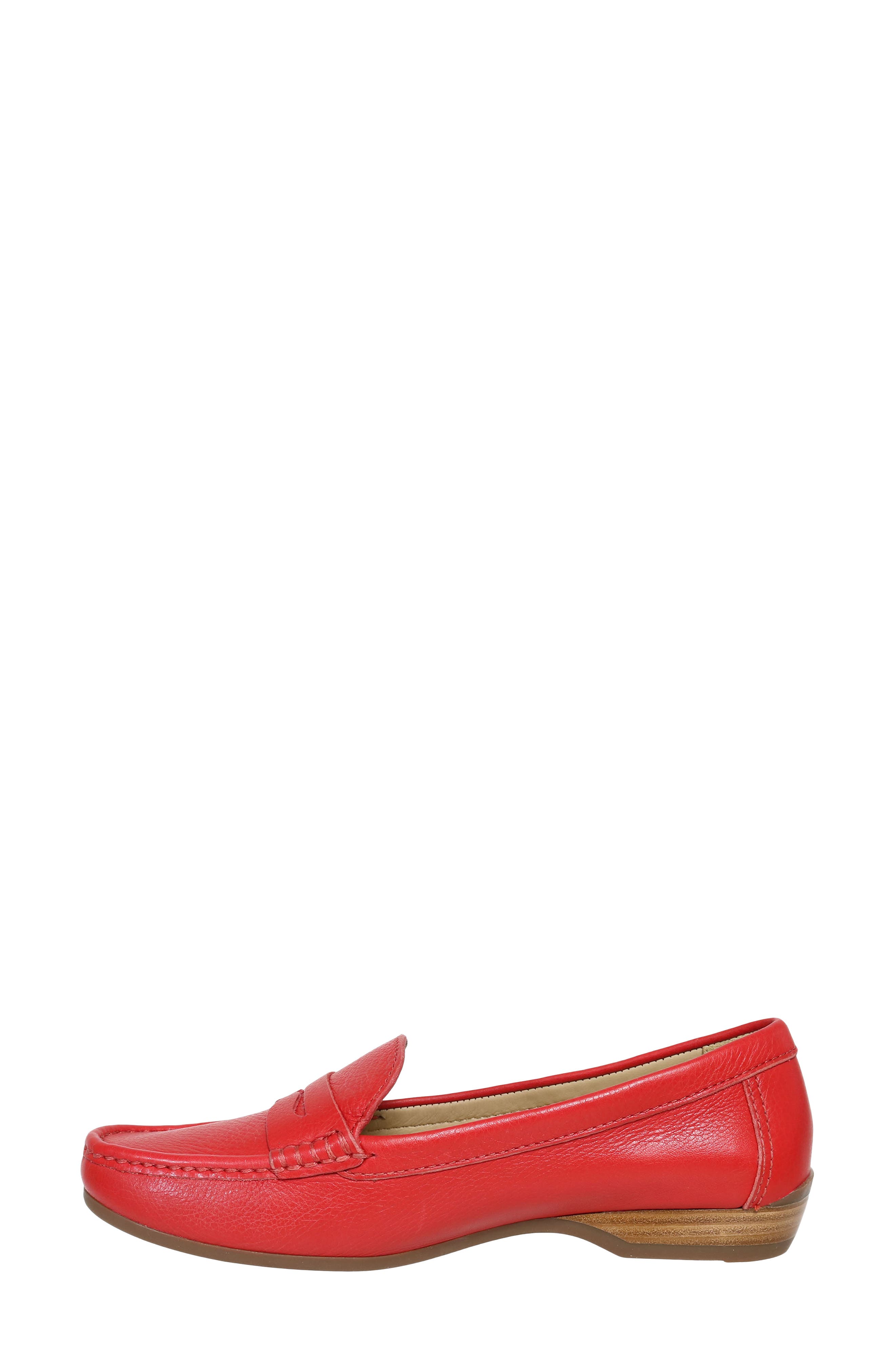 Freetime Penny Loafer, Alternate, color, RED